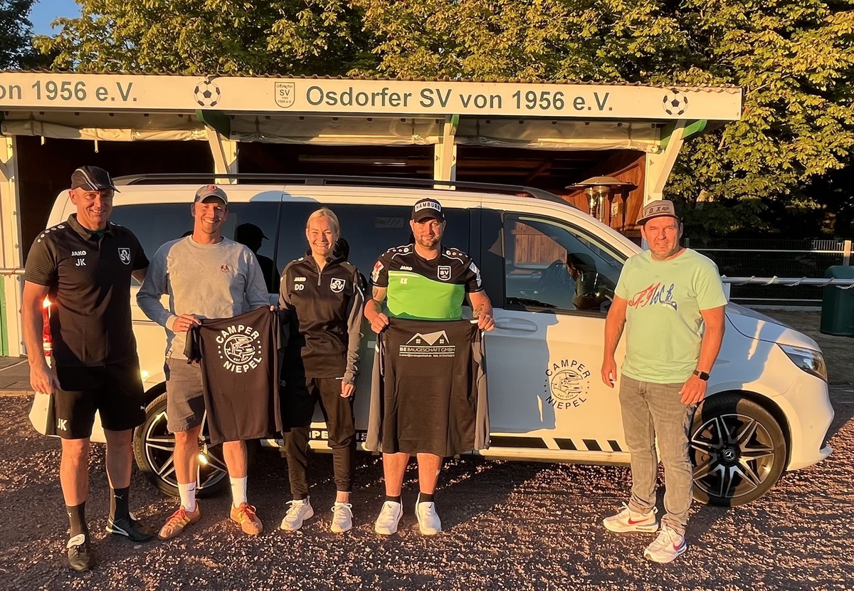 Neuer Sponsor für das Funktionsteam des Osdorfer SV (Kreis RD-ECK)